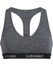 Top Icebreaker W SPRITE RACERBACK BRA gristone heather