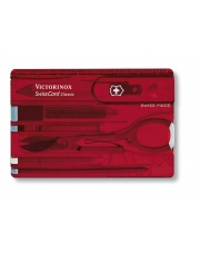 SWISS CARD Victorinox 0.7100.T czerwona transp.